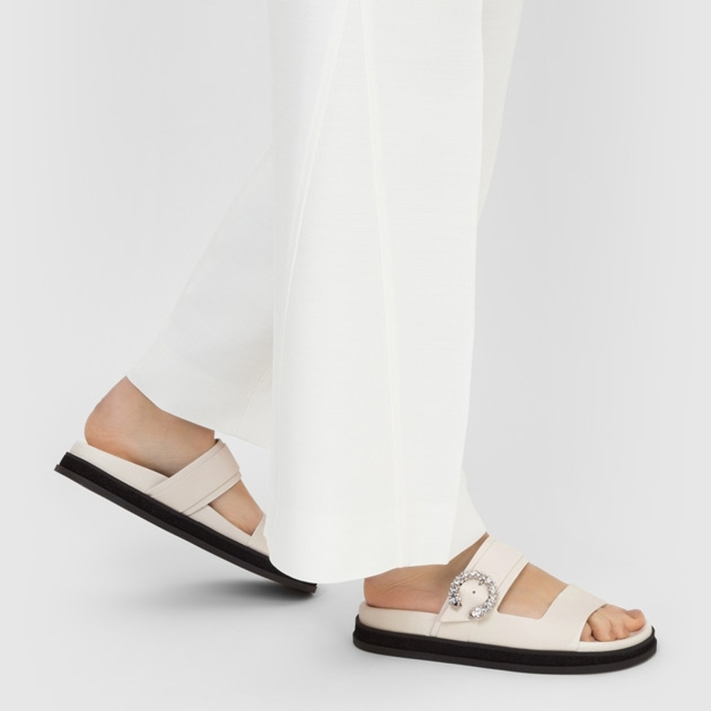 Authentic Jimmy Choo Marga Flat Sandals